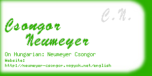 csongor neumeyer business card